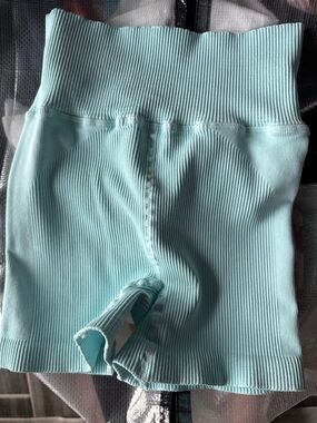 FP Movement X The Class Short  Ribbed  in Light Aqua